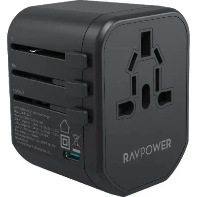 Ravpower Pd Pioneer 20W 3-Port Travel Charger - Black
